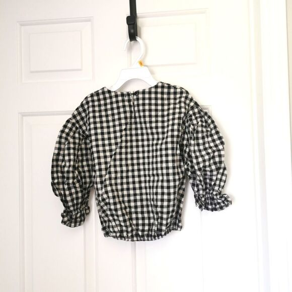 2/$30 Han's girls checkered blouse size M - Picture 5 of 5